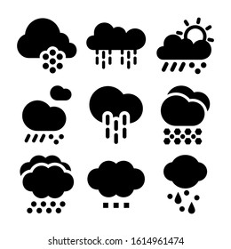 cloud hail icon isolated sign symbol vector illustration - Collection of high quality black style vector icons
