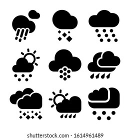 cloud hail icon isolated sign symbol vector illustration - Collection of high quality black style vector icons
