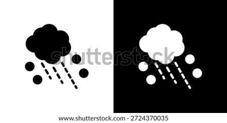 Cloud hail icon Symbol, logo illustration. Vector graphics for web.