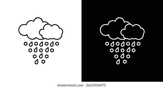 Cloud-Hagel-Icon-Vektor für Web und mobile App