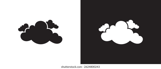 Nube dibujado a mano conjunto de iconos . Símbolo y logotipo de la nube. Ilustración vectorial EPS 10 AI