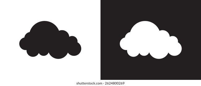 Cloud hand drawn icon set . Cloud symbol and  logo. vector illustration EPS 10 AI