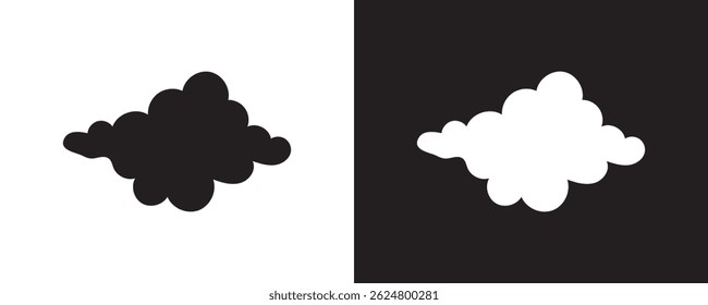 Cloud hand drawn icon set . Cloud symbol and  logo. vector illustration EPS 10 AI