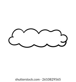 Cloud hand drawn icon vector. Hand draw elements illustration sign. Sky symbol or logo.