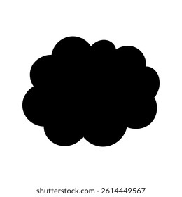 Cloud hand drawn icon vector. Hand draw elements illustration sign. Sky symbol or logo.