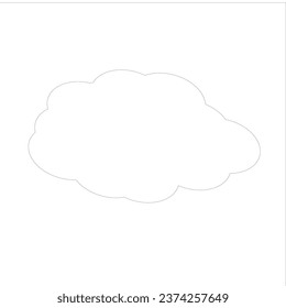 cloud hand drawn sketch design