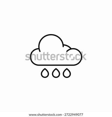 cloud heavy rain icon sign vector