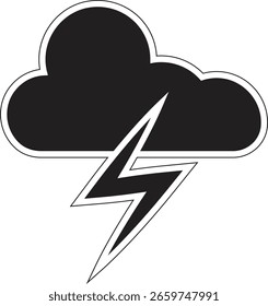 Nuvem com ícone de chuva forte, símbolo de previsão de chuva forte para tempestade ou representação de estação chuvosa em aplicativos com fundo transparente