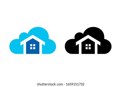 Cloud and home for logo design concept
very suitable in various business purposes or team.