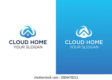 Plantilla de diseño de logotipos de organismos domésticos en la nube