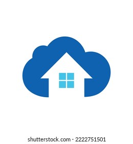 cloud home logo icon template