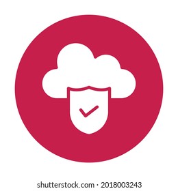 Cloud hosting icon which can easily modify or edit
