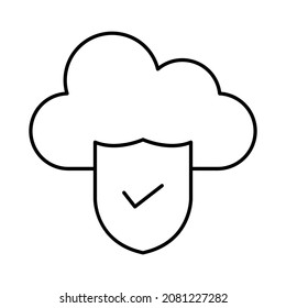 Icono de alojamiento en nube que puede modificar o editar fácilmente
