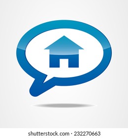 cloud house icon