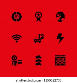 cloud icon. 9 cloud set with seo and web, park, skeleton and flight vector icons for web and mobile app