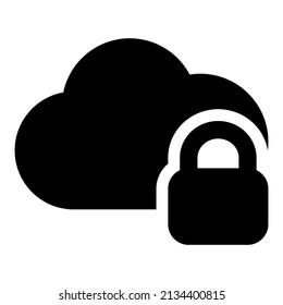 icono de nube con color negro
