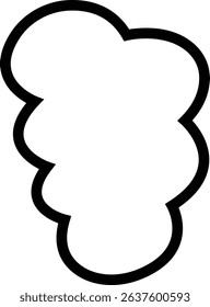 Cloud icon. Blue sky cloud vector isolated on transparent light blue background. Cartoon weather illustration. Fluffy nature environment symbol for web and app.