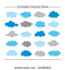 Cloud Icon Cartoon Collection