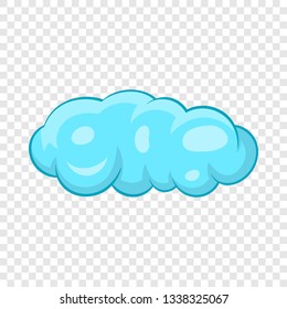 Cloud icon in cartoon style on a background for any web design 