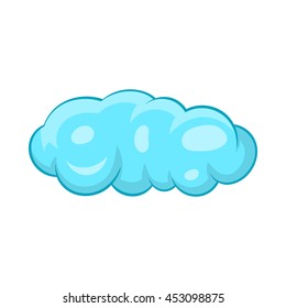 Cloud icon in cartoon style on a white background