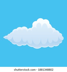 Cloud icon. Cartoon of cloud vector icon for web design isolated on white background