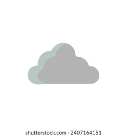 cloud icon, climate icon, suitable for design element with simple flat icon style has EPS file