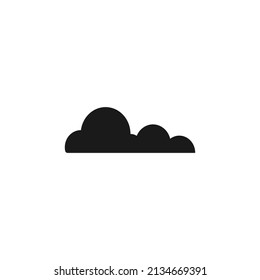 Cloud icon. Cloudy weather icon. Isolated on white background.