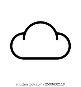 cloud icon color editable on white background