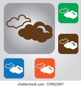Cloud icon for cloud computing.