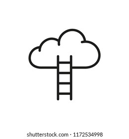 cloud icon, cloud computing vector icon 