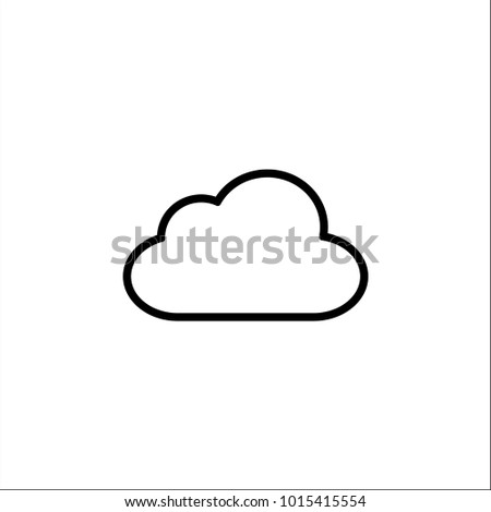 Cloud icon for cloud computing web and app. Simplus series