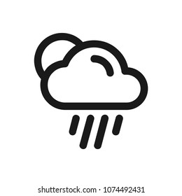 Cloud icon concept. Available in vector. Linear style.