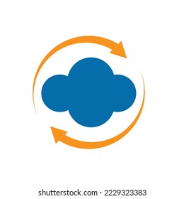 CLOUD ICON CONCEPT ILLUSTRATION LOGO DESIGN VECTOR
