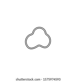 Cloud icon. Data safe symbol. Logo design element. Internet sign
