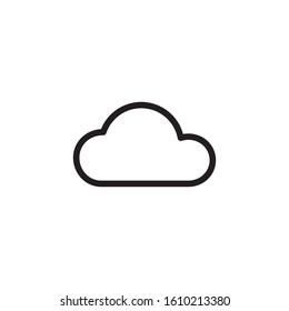 Cloud icon. Data server symbol. Logo design element