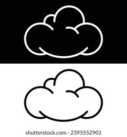 Cloud icon design, illustration design