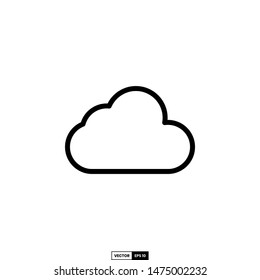 Cloud icon, design inspiration vector template for interface and any purpose