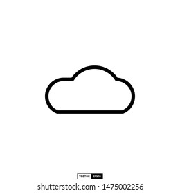 Cloud icon, design inspiration vector template for interface and any purpose