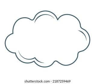 Cloud-Symbol-Design auf Weiß