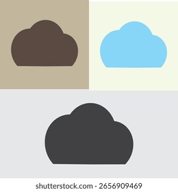 Diseño de icono de nube para símbolo de nube, App de Clima, Sitios web, pronóstico de Clima 