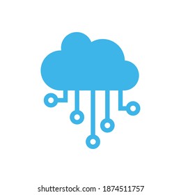 Cloud icon design template vector isolated illustration
