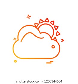 Cloud icon design vector