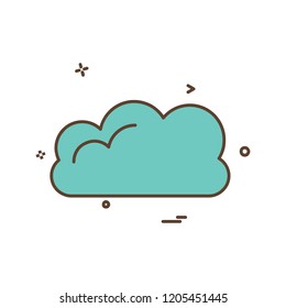 Cloud icon design vector