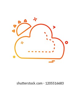 Cloud icon design vector