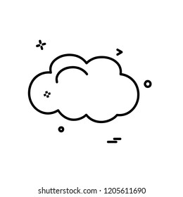 Cloud icon design vector