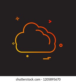 Cloud icon design vector