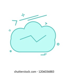 Cloud icon design vector
