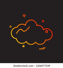 Cloud icon design vector