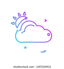Cloud icon design vector