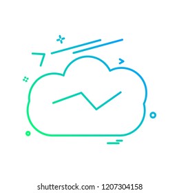 Cloud icon design vector